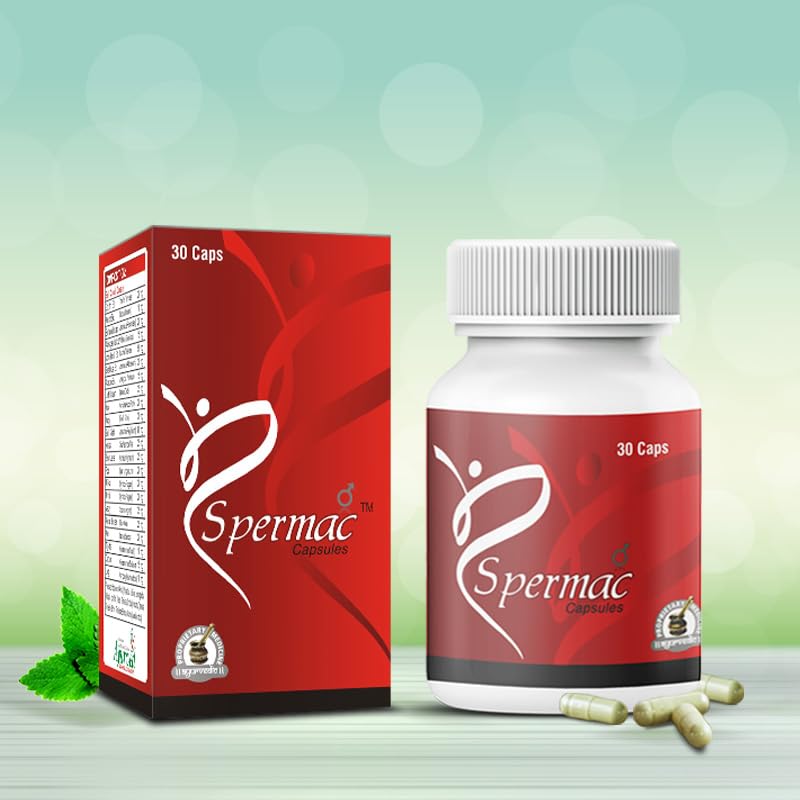 Ayush Remedies Spermac Capsules with Tribulus Terrestris Linn, Asphaltum Panjabinum, 60 Capsules