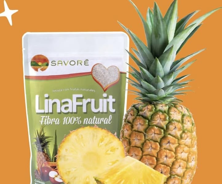 Generic LinaFruit Natural Fiber Supplement with Pineapple, Apple, Aloe Vera Powder 7.06 oz