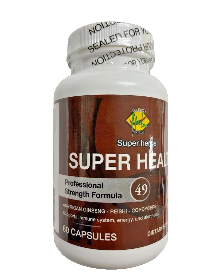 Nature Land Candles Nature Max Herbs Super Health (American Ginseng, Reishi, Cordyceps) 1 Capsule