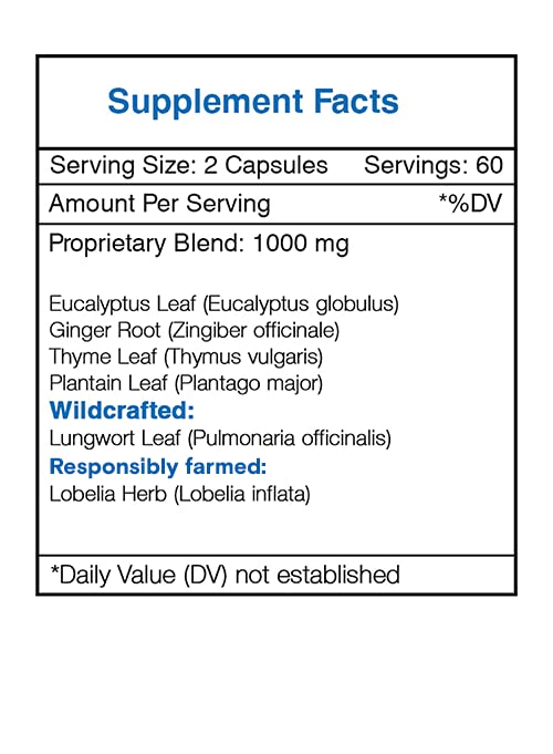 Secrets of the Tribe Respiratory Health Formula Capsules 120 Count