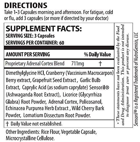 The Delgado Protocol for Health Adrenal DMG Capsule 180 Count