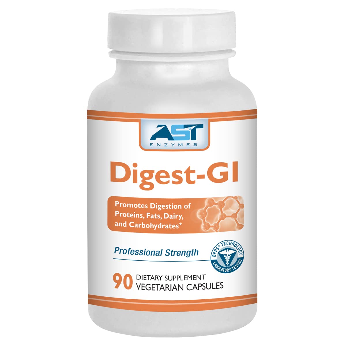 AST Enzymes Digest-GI Digestive Enzyme Capsule, 90 Count