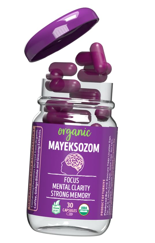Mayeksozom Organic & Vegan Dietary Supplement for Healthy Brain Function - EXOSOME Rich, 1 Capsule
