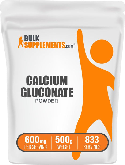 BulkSupplements Calcium Gluconate Powder 17.6 Ounce