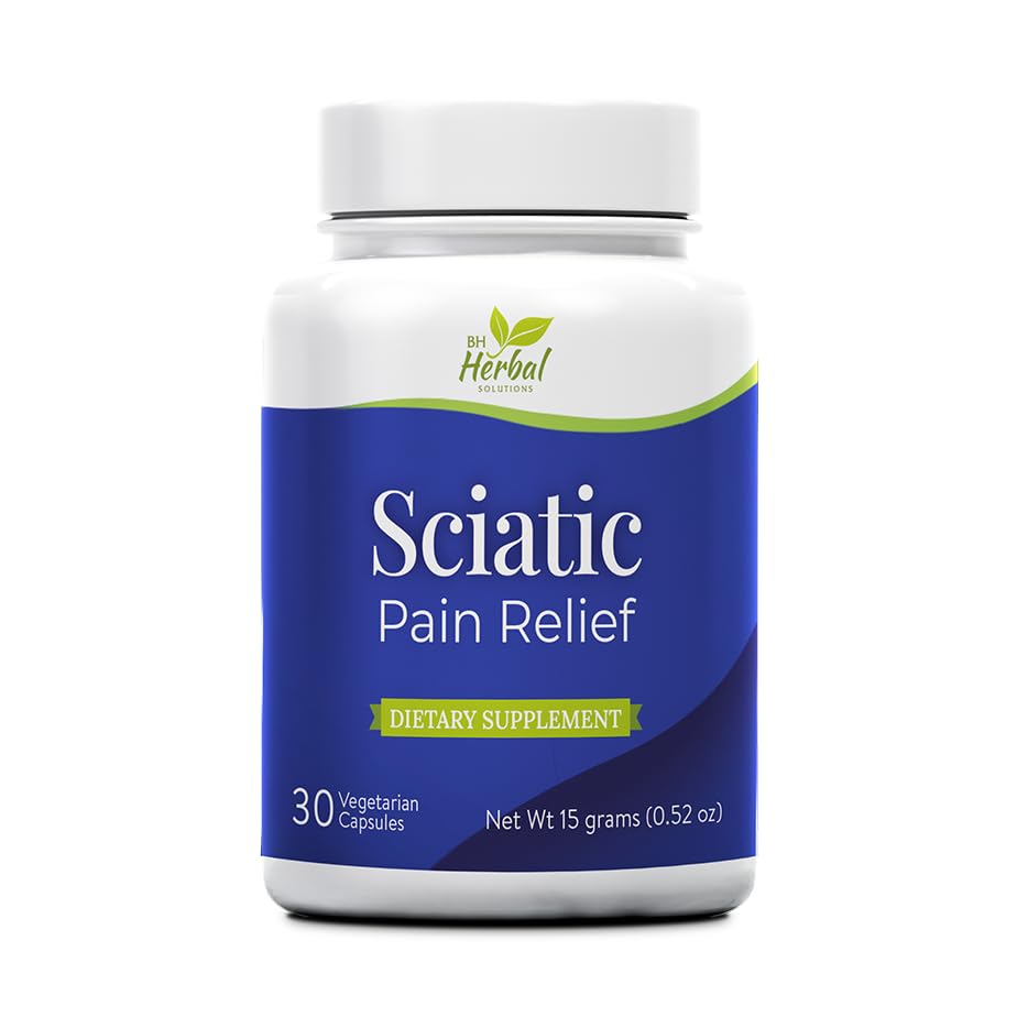 BH Herbal Solutions Sciatic Nerve Health Support – Herbal Supplement for Nerve Function and Comfort Capsule 30 Count