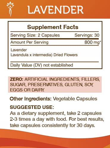 Secrets of the Tribe Lavender Capsule 60 Capsules