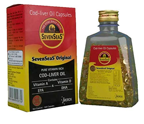 Sevenseas Cod Liver Oil 500 Softgel Capsules, 1500 Count
