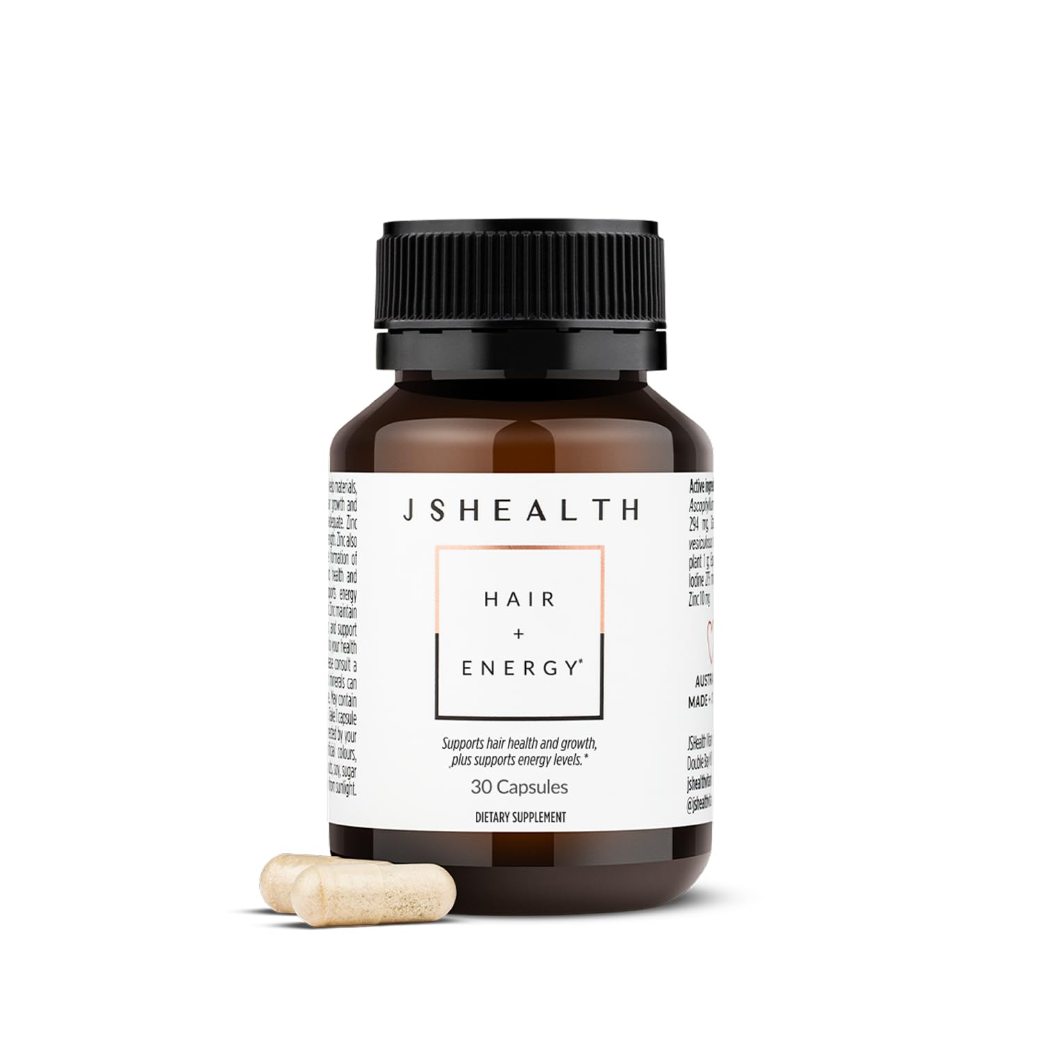 JSHealth Hair Growth Vitamins for Women Capsules 30 Count