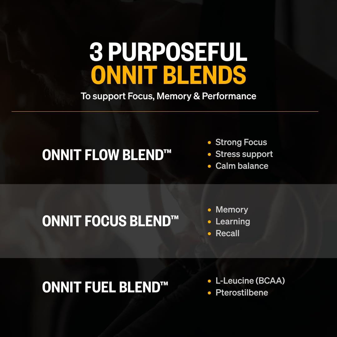 ONNIT Alpha Brain Nootropic Brain Supplement for Focus, Memory, Mental Clarity, Cognitive Support with L-Theanine and Vitamin B6, Capsule, 30 Count