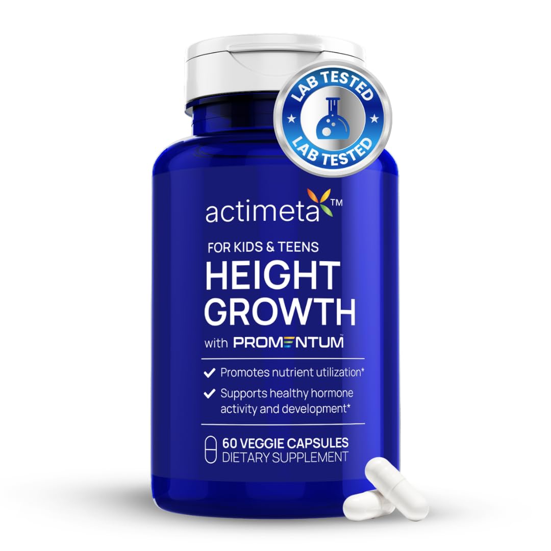 Actimeta Height Growth Supplement for Kids & Teens Capsules, 60 Count