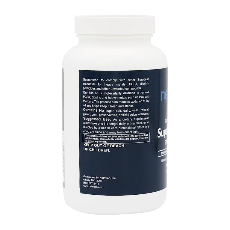 Netrition Enteric-Coated Super Omega-3 EPA + DHA Softgels 120