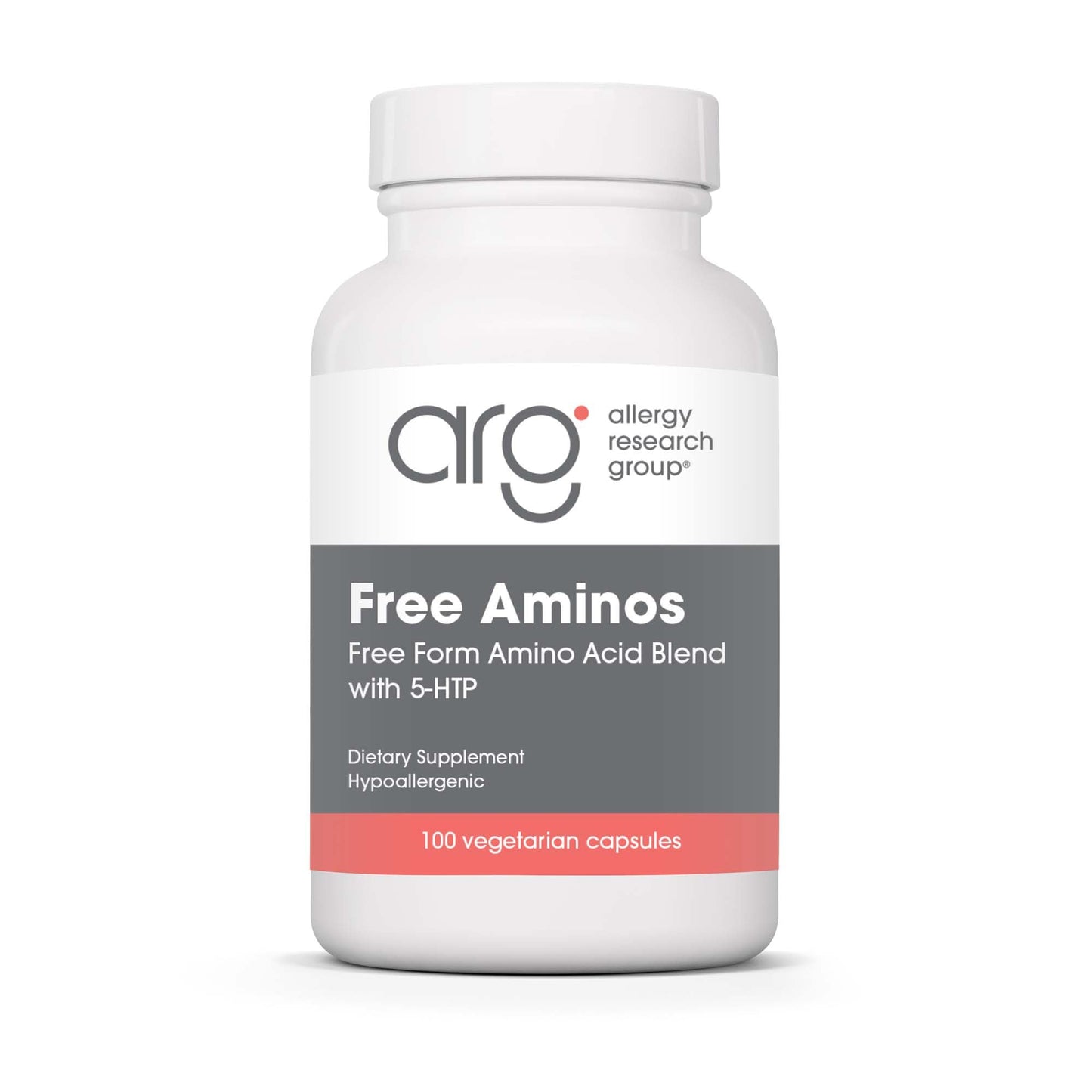 Allergy Research Group Free Aminos Supplement Lean Muscle Mass Support Capsules 100 Count