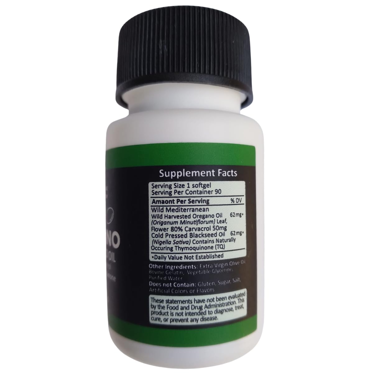 THE OREGANO COMPANY Wild Oil of Oregano with Black Seed Oil Softgels, 90 Count