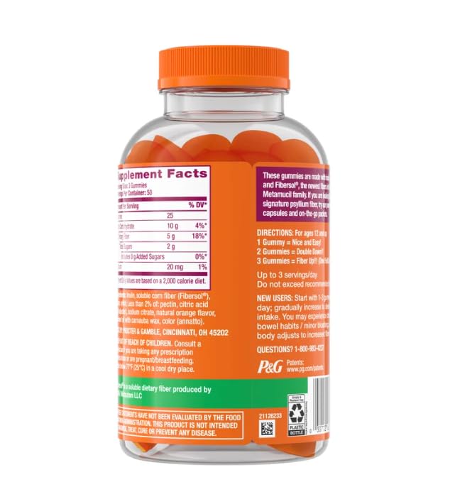 Metamucil Fiber Gummies Gummy, 150 Count