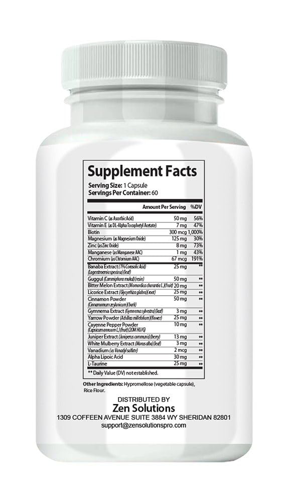 nutradash Gluco Life Advanced Formula Capsule 60 Count