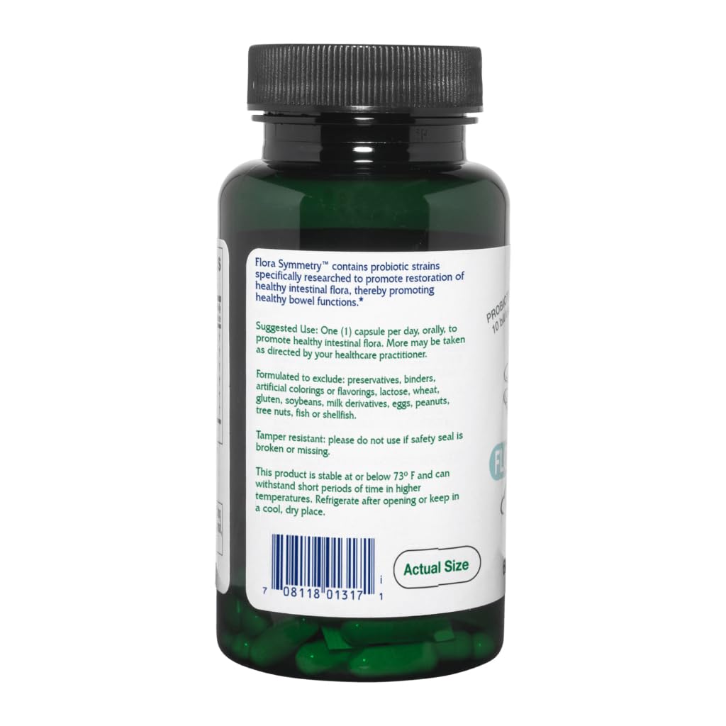 Vitanica Flora Symmetry Probiotic Capsule, 60 Count
