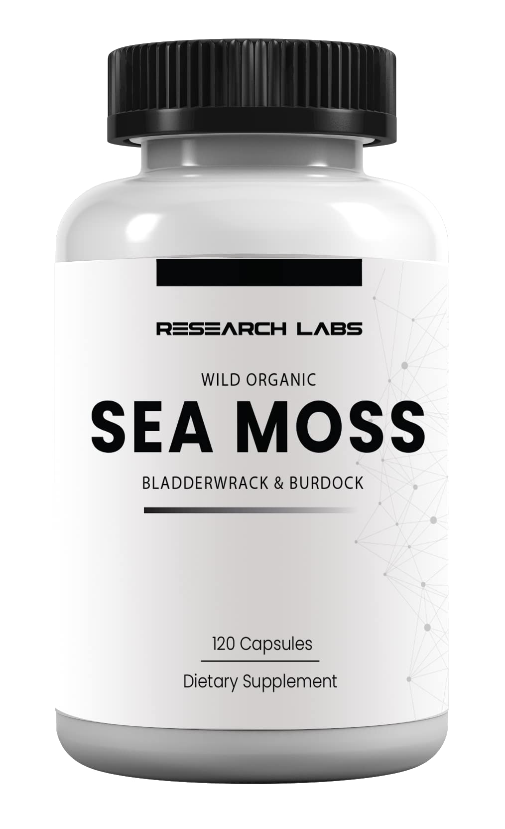 Research Labs Organic Irish Sea Moss Capsules, 120 Count