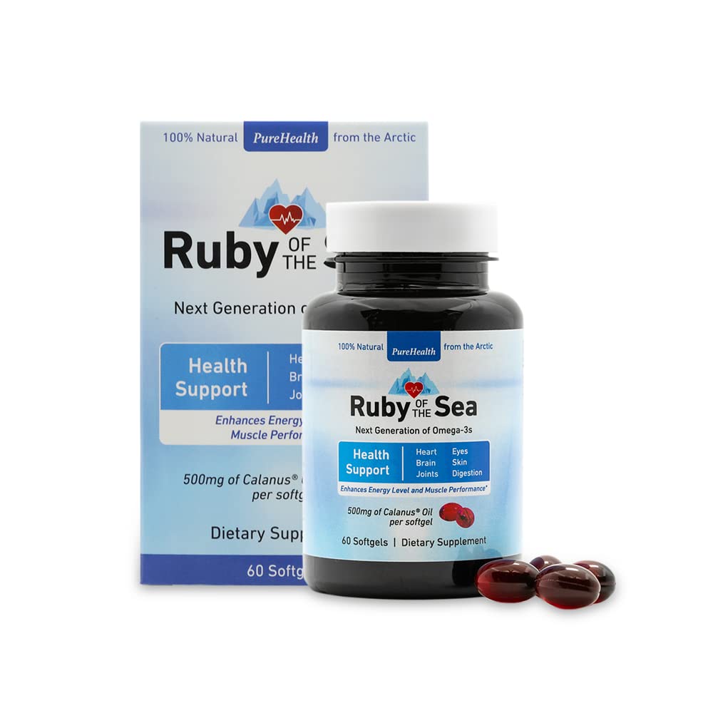 Ruby of the Sea Marine Oil Supplement Softgels, 60 Count