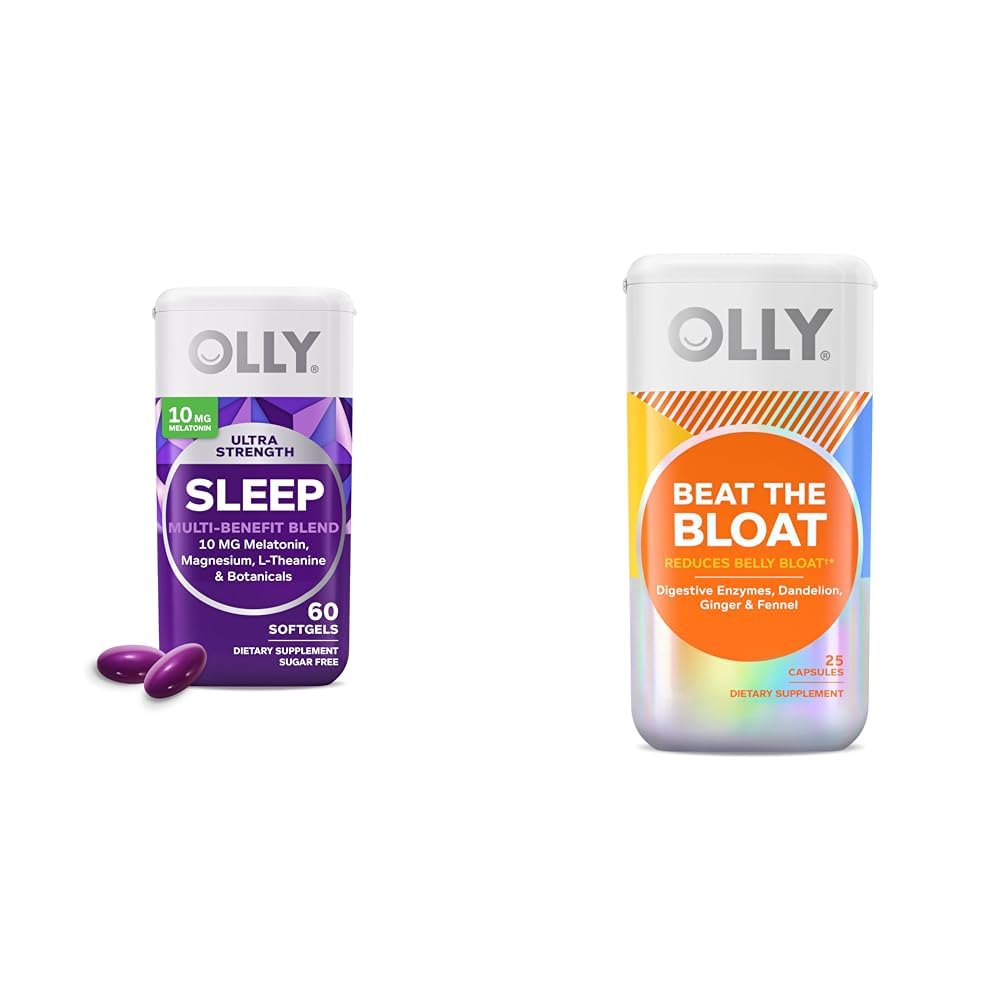OLLY Ultra Strength Sleep Softgels with Melatonin, Magnesium & Botanicals 85 Softgels