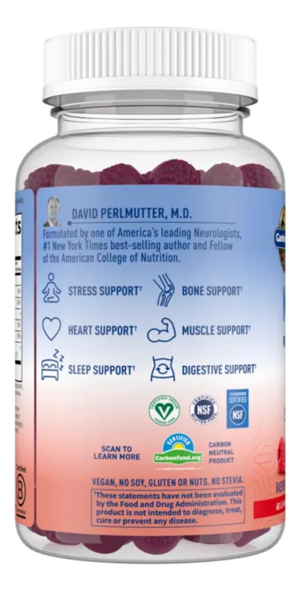 Garden of Life Magnesium Citrate Gummies with Prebiotics & Probiotics, 60 Count