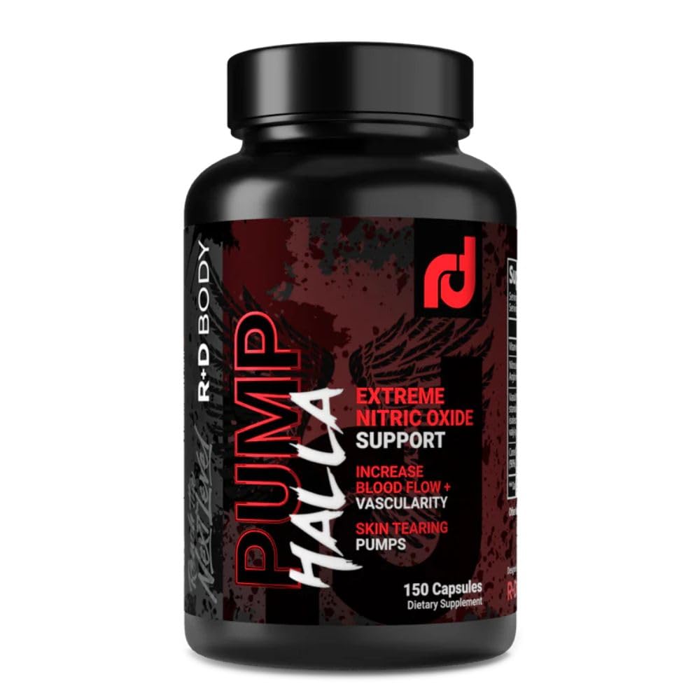 R+D Body Pump Halla Nitric Oxide Support Capsules 150 Count