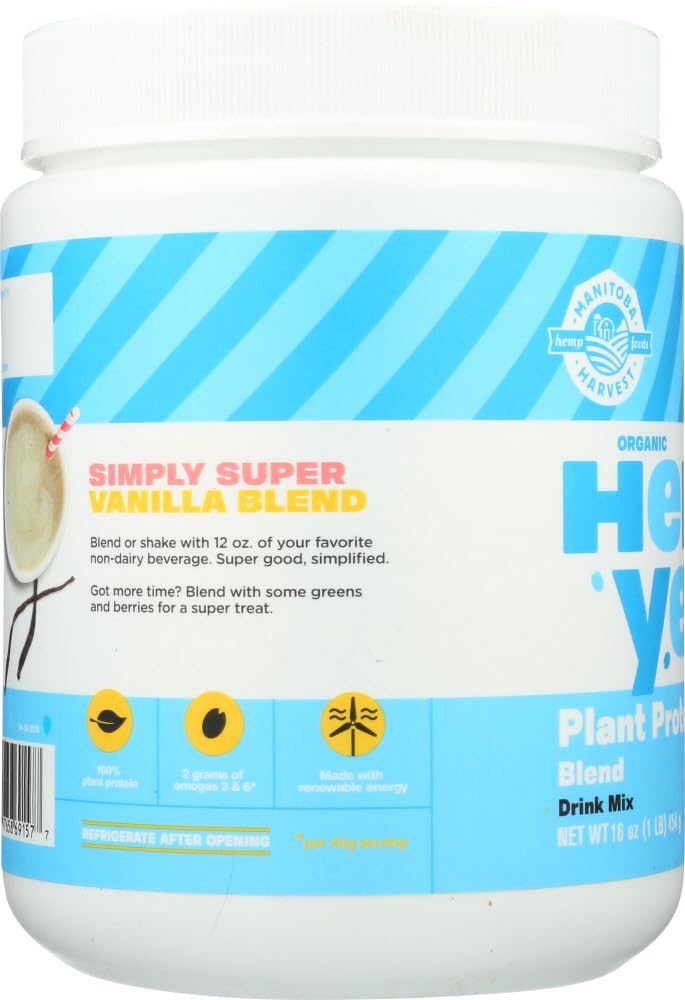 Hemp Yeah! Plant Protein Powder Vanilla, 1