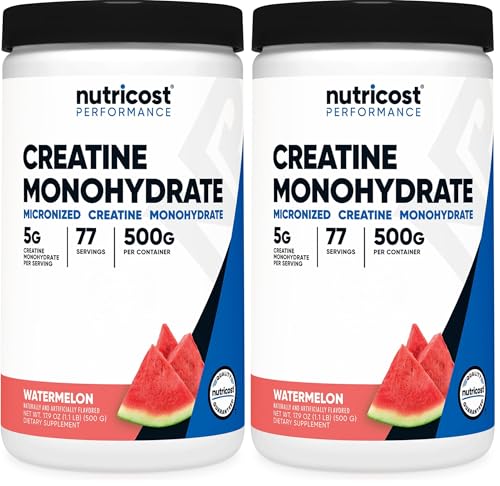Nutricost Creatine Monohydrate Powder 2 x 500 g, 35.8