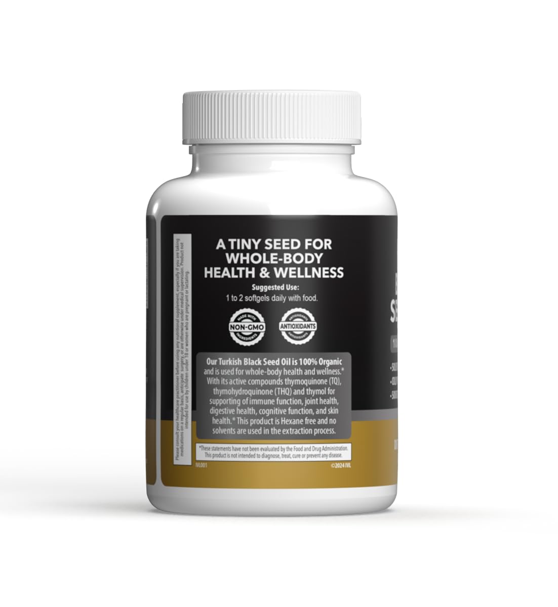 IVL Black Seed Oil Organic Capsule 120 Count