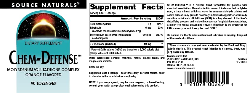 Source Naturals Chem-Defense Lozenges 90