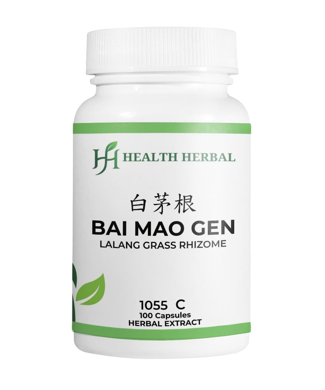 Health Herbal Bai Mao Gen/Lalang Grass Rhizome 100 Capsules