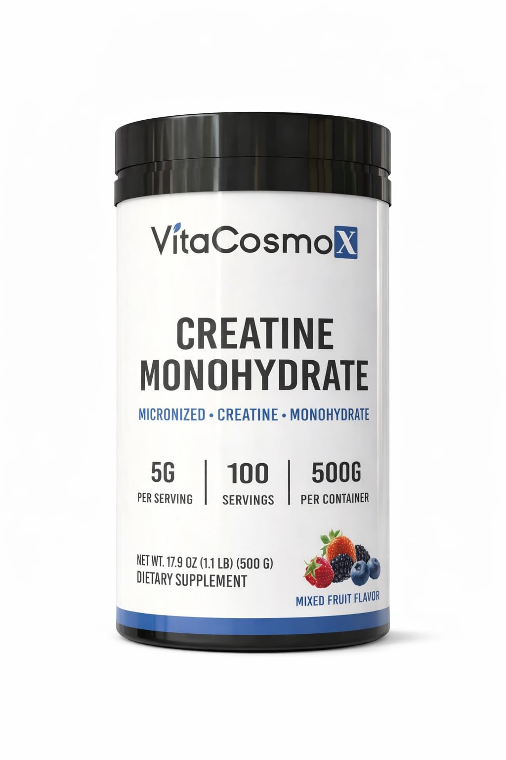 VitaCosmoX Creatine Monohydrate Micronized Powder, 17.9 oz