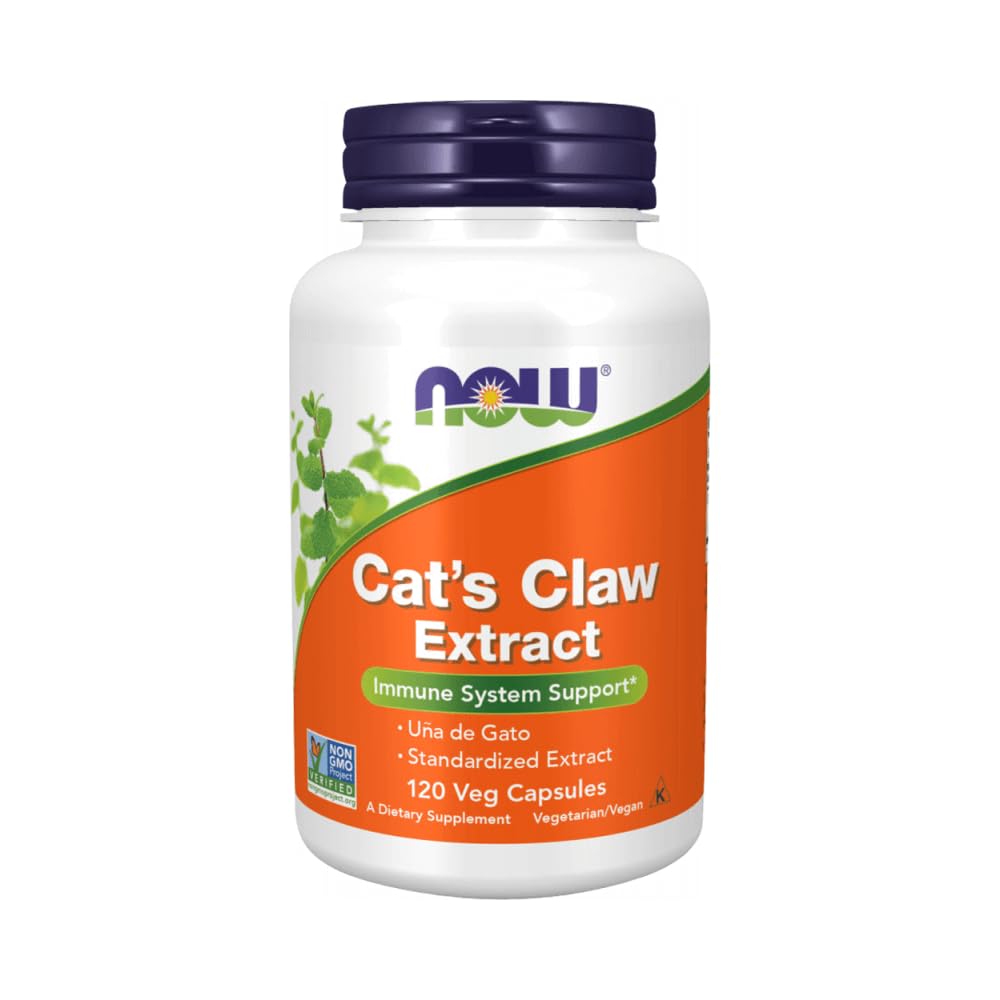 NOW Foods Cat's Claw Extract 10:1 Concentrate/1.5% Standardized Extract Capsule, 120 Count