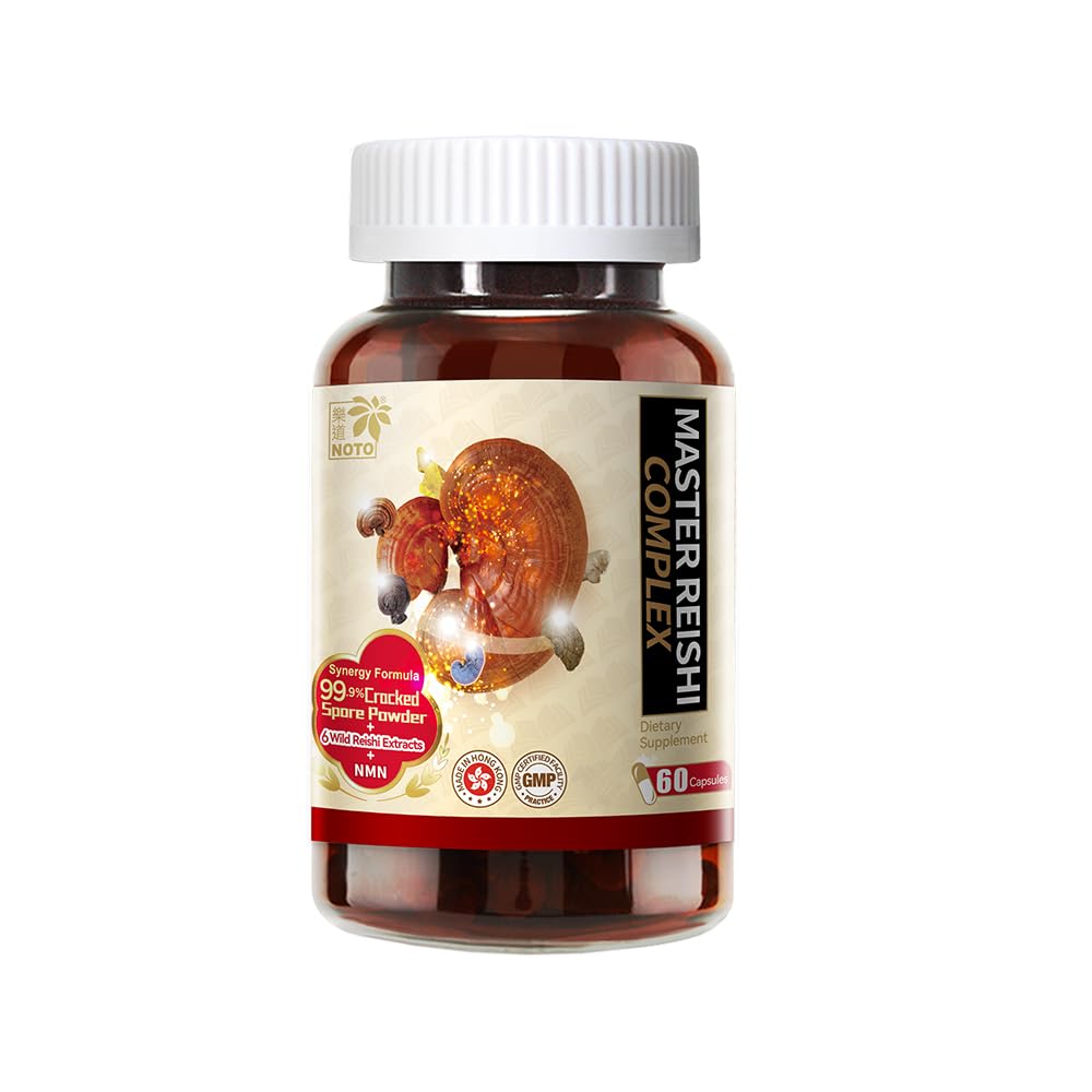 NOTO Master Reishi Mushroom Lingzhi Supplement Spore Capsule, 1 Capsule