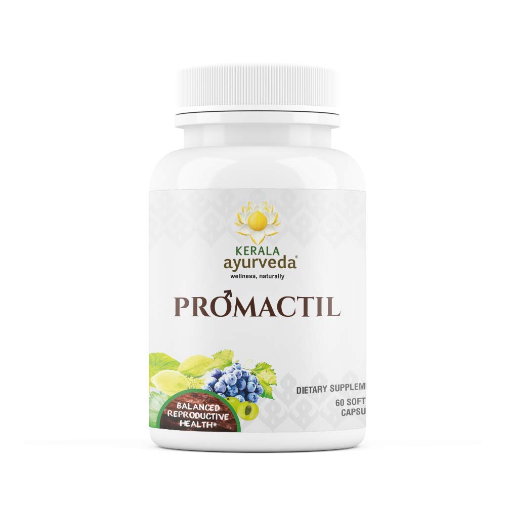 Kerala Ayurveda Promactil Herbal Capsules for Improved Performance, Potency, & Energy, 60 Capsules