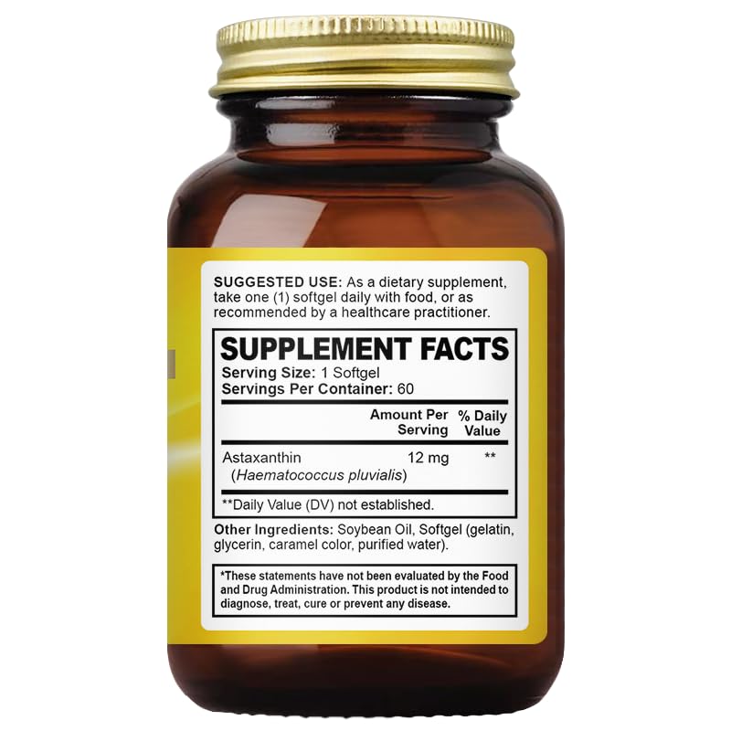 oppuland Astaxanthin 12mg Softgels 60 Count