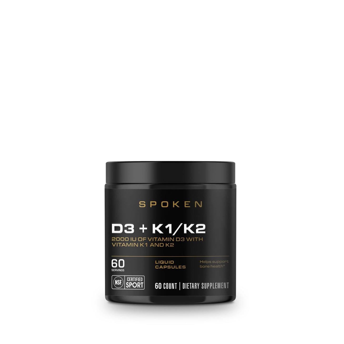 Spoken Vitamin D3 with K1 and K2 Capsule, 1 Count