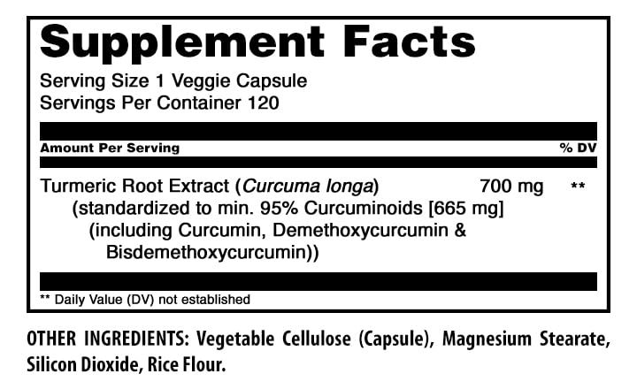 Amazing Nutrition Curcumin Capsule, 120 Count