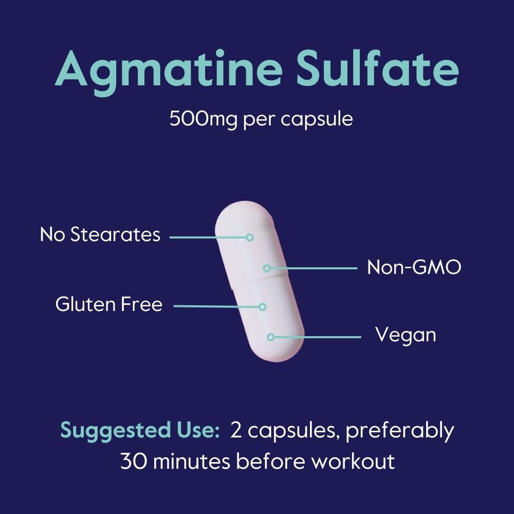 BESTVITE Agmatine Sulfate 500mg Capsule, 240 Count