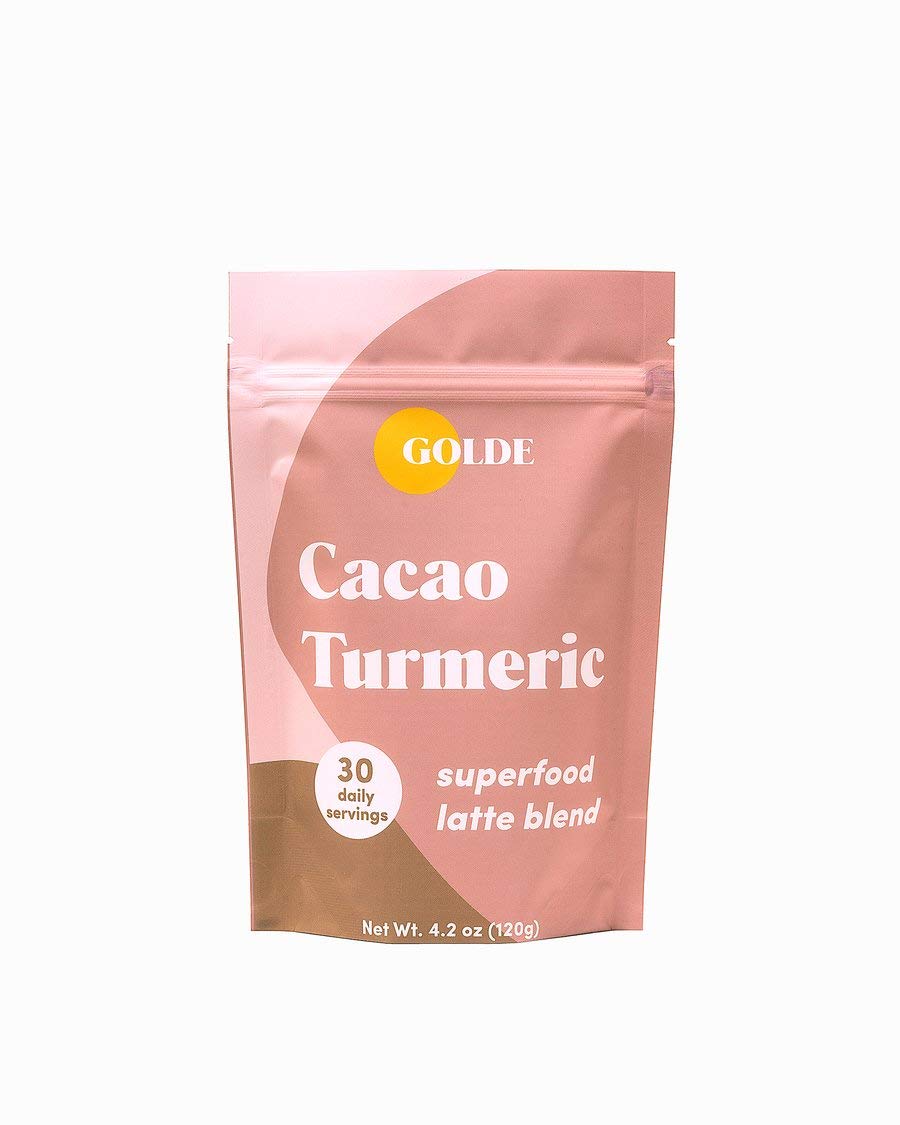 GOLDE Superfood Latte Blend - Cacao Turmeric Powder, 4.2 oz