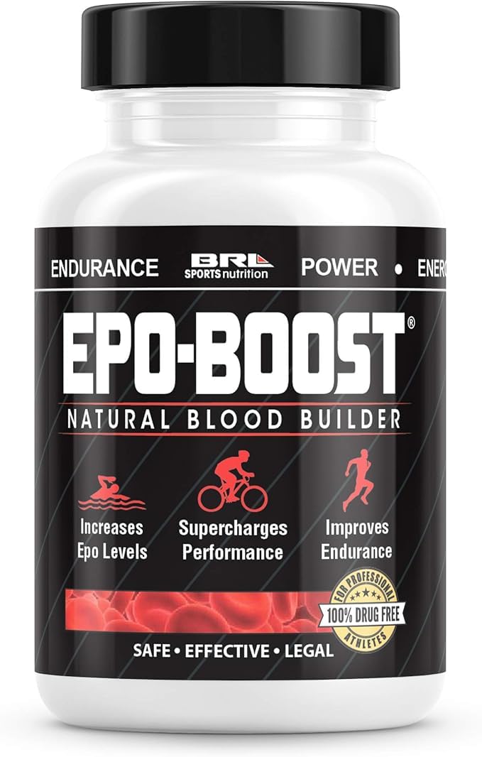 EPO-Boost Natural Blood Builder Iron Supplement Capsule, 120 Count