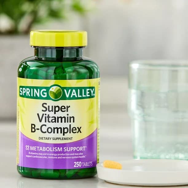 SPICIXE Vitamin B-Complex Tablets, 250 Count