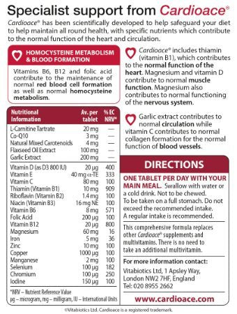 Vitabiotics Cardioace Tablet Pack of 3
