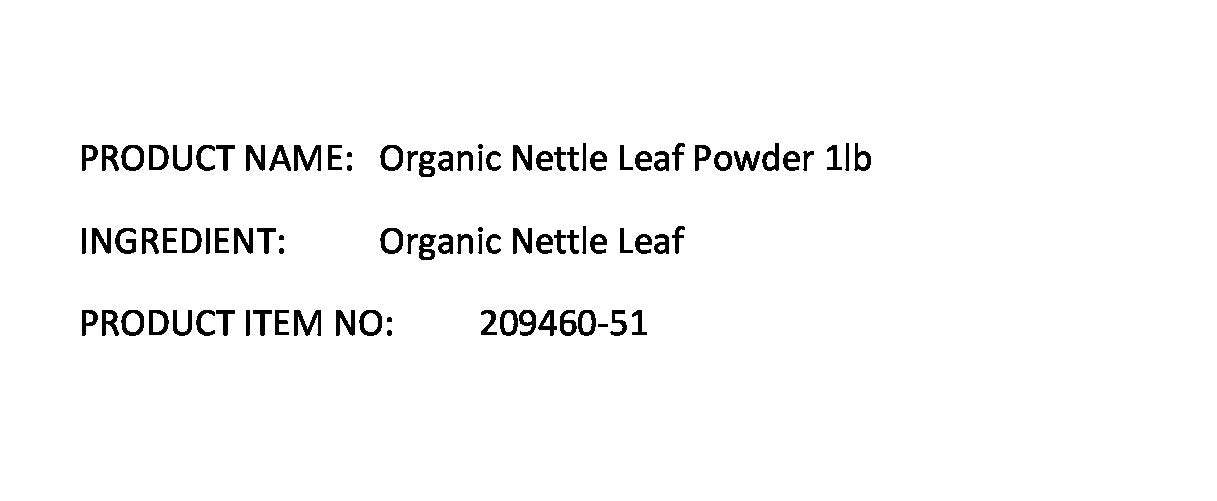 Starwest Botanicals Organic Nettle Leaf Powder 16 Ounces