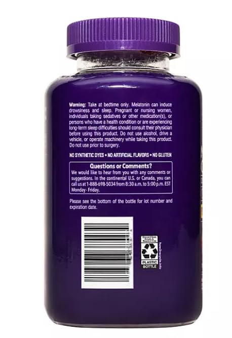Generic Melatonin 5mg Gummies, 200 ct