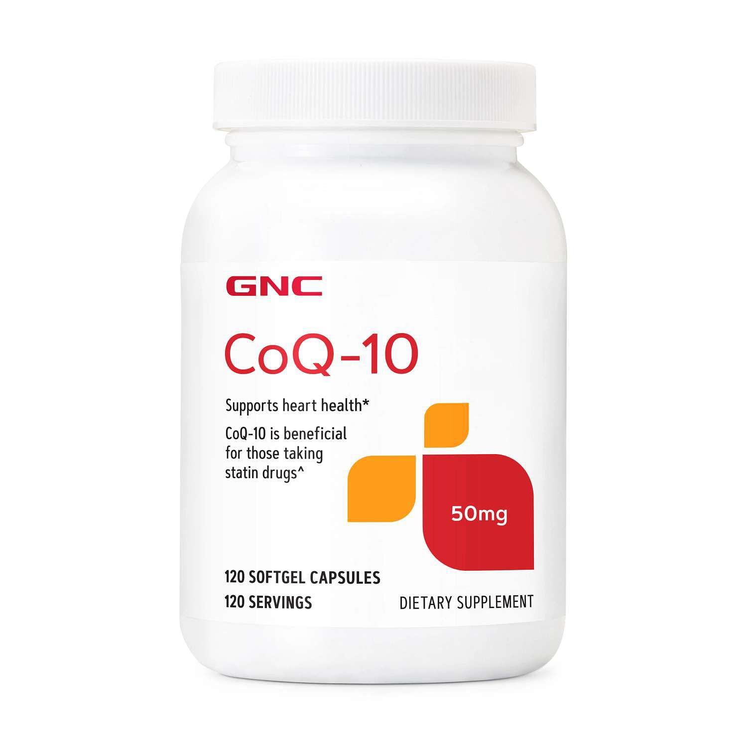 GNC CoQ-10 50mg Softgels, 120 Count