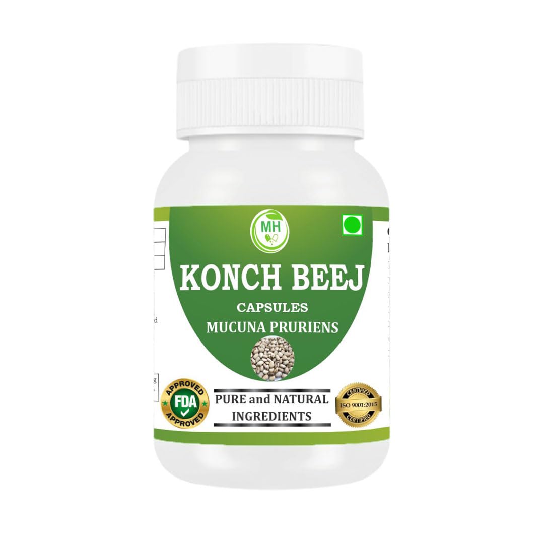 Morsan Healthcare Kaunch Beej Capsules, Mucuna pruriens, 240 Count