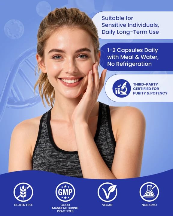 Vccvaa NAD Supplement with Resveratrol, Nicotinamide, Riboside, Quercetin & CoQ10 – Anti-Aging Support for Energy, Focus, Immune & Cellular Health Capsules, 120