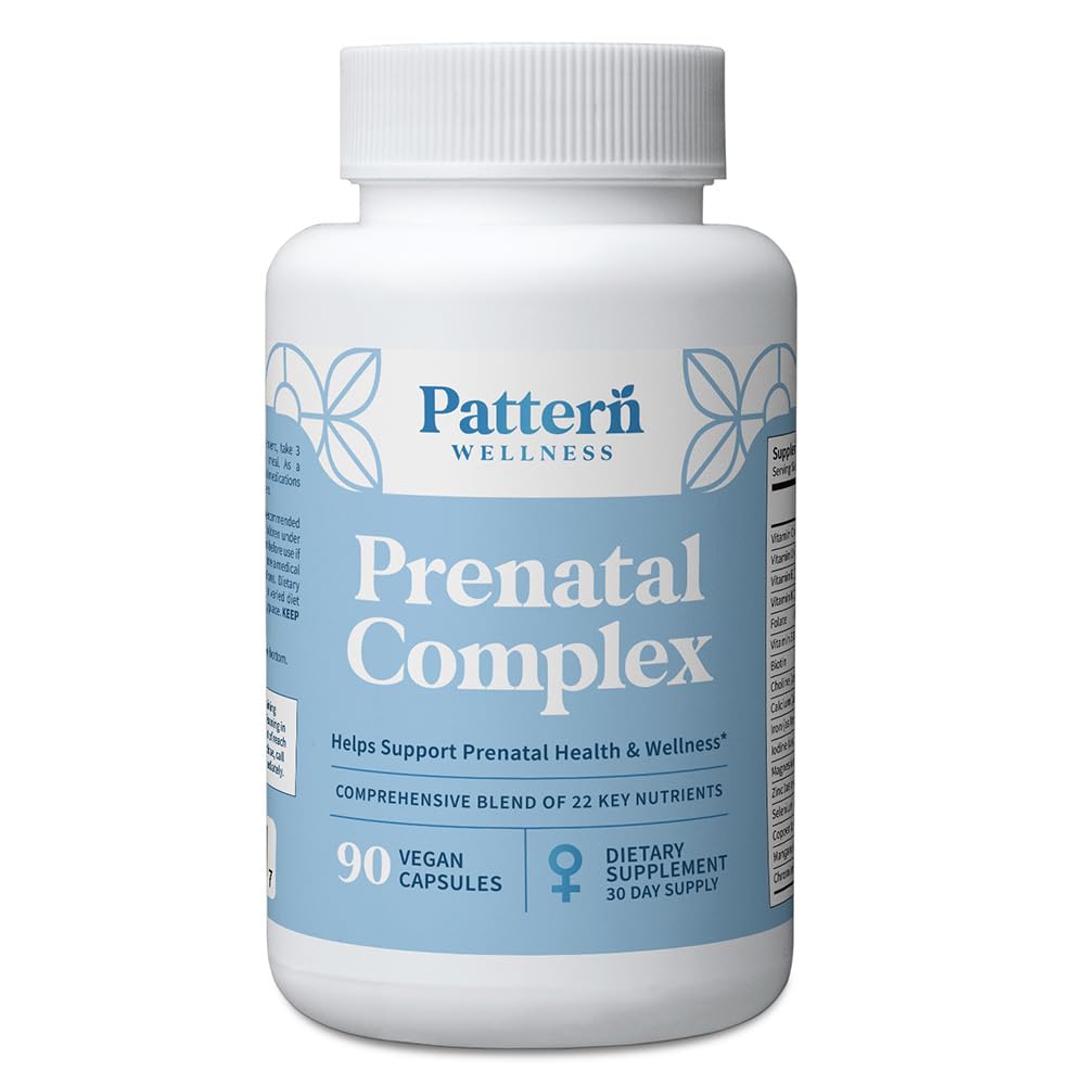 Pattern Wellness Prenatal Complex Supplement for Women 90 Capsules