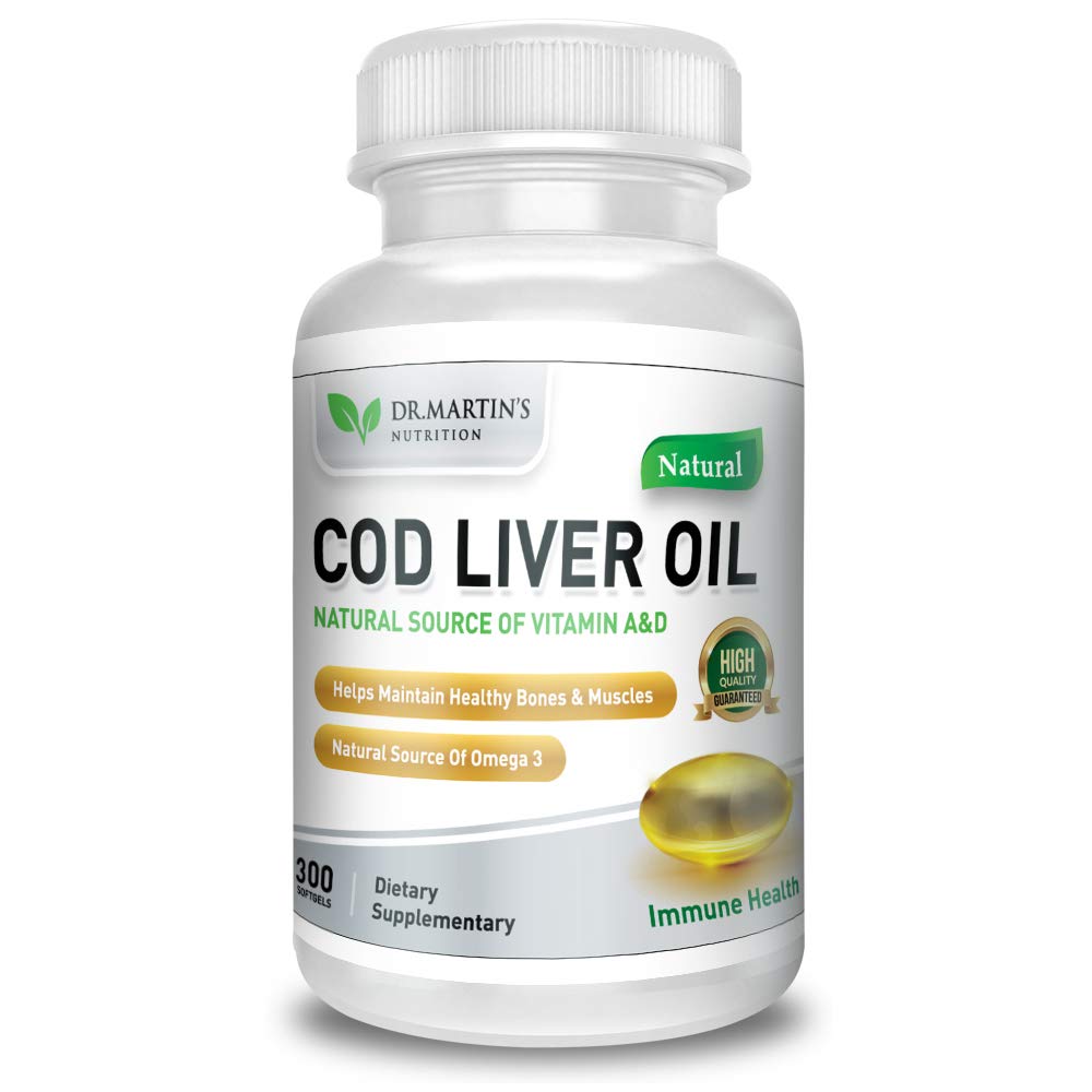 DR. MARTIN'S NUTRITION Cod Liver Oil Softgels 300