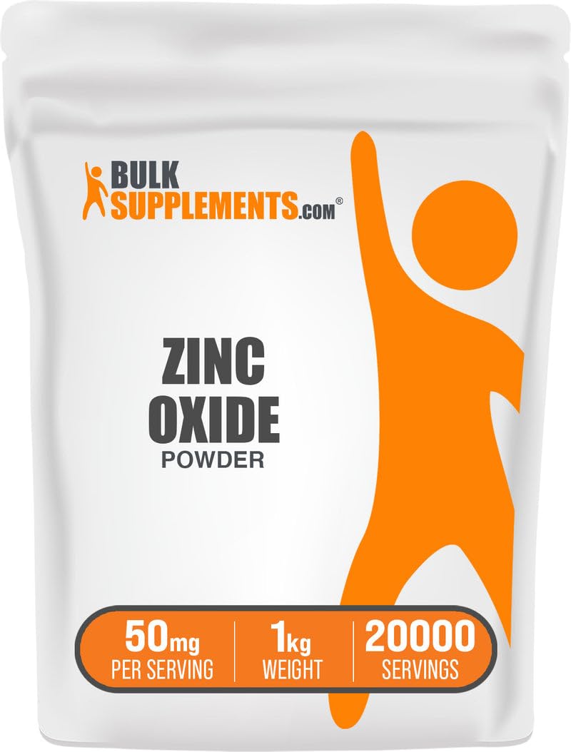 BulkSupplements Zinc Oxide Powder, 35.27 oz